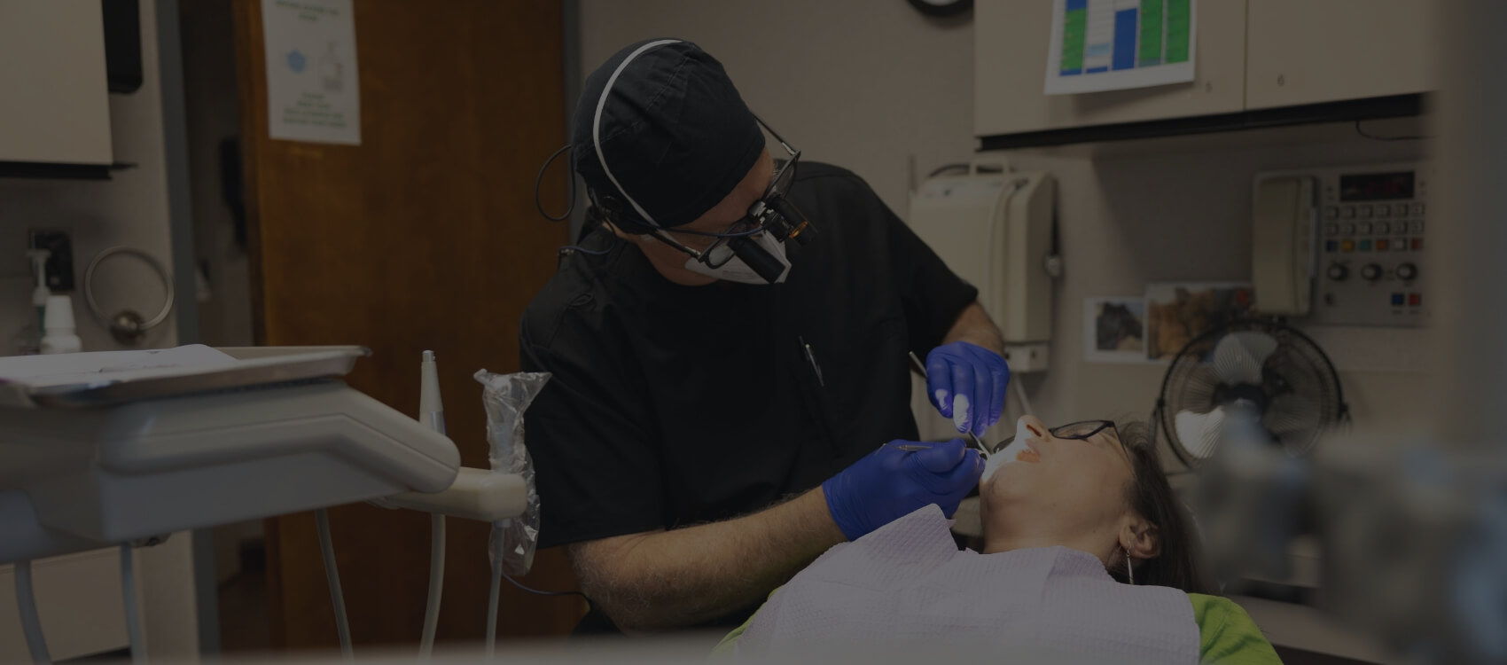 White Plains New York dentist treating dental patient